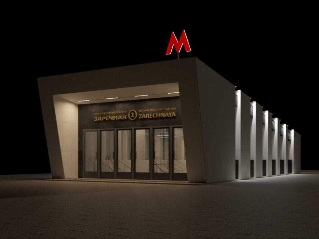 Эскиз павильон метро